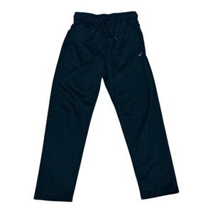 Athletic Works Pants Youth Large 10-12 Black Polyester Athletic Track Drawstring